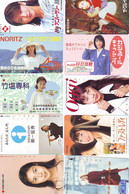 LOT 10 Telecartes Differentes Japon * FEMME Femmes (A-507) SEXY GIRL Girls Phonecards Japan * TELEFONKARTEN FRAUEN FRAU - Fashion