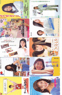 LOT 10 Telecartes Differentes Japon * FEMME Femmes (A-496) SEXY GIRL Girls Phonecards Japan * TELEFONKARTEN FRAUEN FRAU - Mode