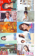 LOT 10 Telecartes Differentes Japon * FEMME Femmes (A-492) SEXY GIRL Girls Phonecards Japan * TELEFONKARTEN FRAUEN FRAU - Mode