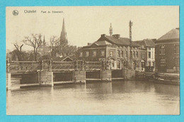 * Chatelet (Hainaut - La Wallonie) * (Nels, Edition Fernand Vieslet) Pont Du Déversoir, Canal, Bateau, Péniche, Bridge - Châtelet