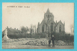 * Beveren Aan De Ijzer - Beveren Sur Yzer (Alveringem) * De Kerk, église, Church, Kirche, Animée, Monument, Old, Rare - Alveringem