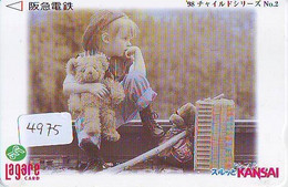 Carte Prépayée Japon * CINEMA * FILM *  BEAR  (4975) Japan Movie Prepaid Card * KINO Karte - Cinema