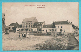 * Rupelmonde (Kruibeke - Oost Vlaanderen) * (Uitg Gezusters Deyaert) Grote Markt, Grand'Place, Animée, Old, Rare - Kruibeke