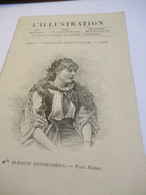 Petit Programme 2 Volets/Comédie Française/Melle Suzanne REICHENBERG/La Faune/Les Tenailles/ L'Illustration/1895  COFIL9 - Programme