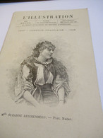 Petit Programme 2 Volets/Comédie Française/Melle Suzanne REICHENBERG/La Faune/Les Tenailles/ L'Illustration/1895  COFIL9 - Programmes
