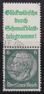 Deutsches Reich    .   Michel  S 191       .    O     .   Gestempelt - Se-Tenant