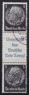 Deutsches Reich    .   Michel  S 214     .    O     .   Gestempelt - Se-Tenant