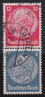 Deutsches Reich    .   Michel  S 165      .    O     .   Gestempelt - Se-Tenant