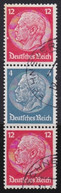Deutsches Reich    .   Michel  S 166      .    O     .   Gestempelt - Se-Tenant