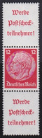 Deutsches Reich    .   Michel   S 204       .    *     .   Ungebraucht Mit Gummi - Se-Tenant