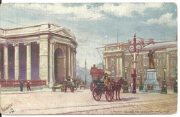 Delcampe - TUCKS OILETTE POSTCARD - TRINITY COLLEGE & BANK OF IRELAND -  DUBLIN - IRELAND - Dublin