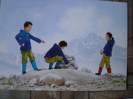 Représentation Du Timbre, Europa 100 Years Of Scouting, 100 Ans De Scoutisme - Groenland