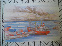 Représentation Du Timbre,  Skibsfart IV 2, Shipping IV 2, Expédition IV 2 - Groenland
