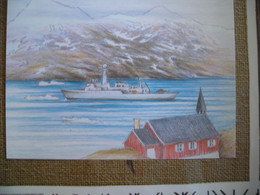 Représentation Du Timbre,  Skibsfart IV 3, Shipping IV 3, Expédition IV 3 - Groenland
