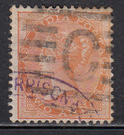 2a Orange, British East India Used 1865, Two Annas, Elephant Wmk,, - 1858-79 Compagnie Des Indes & Gouvernement De La Reine