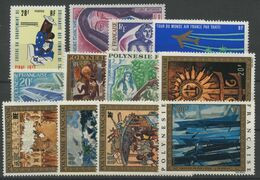 Polynesie Annees Completes (1973) N 93 Et PA 71 A 81 (Luxe) - Années Complètes
