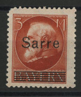 SARRE SAAR N° 29 Cote 160 € Neuf * (MH) Signé A. BRUN Voir Description - Unused Stamps