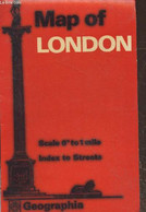 Map Of London - Scale 6" To 1 Mile - Index To Streets- Tout Pour Le Visiteur Avec Carte Du Metro En Couleur (Echelle 1 : - Cartes/Atlas