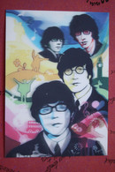 The Beatles -  THREE DIMENSIONAL 3D 3 D POSTAL POSTCARD - Cartes Stéréoscopiques