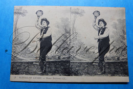 Scenes De Genre Carte Stereoscopique  Danse Italienne - Stereoscopische Kaarten