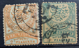 OTTOMAN EMPIRE 1886 - Canceled - Sc# 75, 76 - Used Stamps