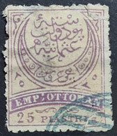 OTTOMAN EMPIRE 1876 - Canceled - Sc# 58 - Damaged! - Used Stamps
