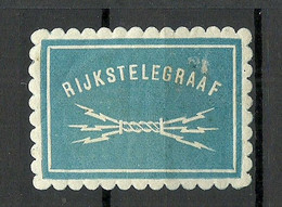 NEDERLAND Netherlands Telegraph Telegraphenmarke Rijkstelegraaf * - Telegraphenmarken