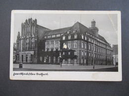 Feldpost 2.WK 3.Reich 1942 PK Frankfurt Oder Werbestempel Vergiss Nicht Strasse... An Die FP Nr. 41748 A - Storia Postale