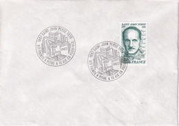 A21869 - Saint John Perse Pointe A Pitre & 13 Aix En Provence Cover Envelope Unused 1980 Stamp France - Covers & Documents