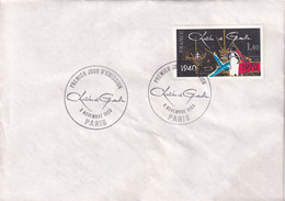 A21870 - Premier Jour D'Emission Charles De Gaulle Paris Cover Envelope Unused 1980 Stamp France - Lettres & Documents