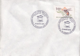 A21888 - Abeille Apis Mellifica Paris Evian Les Bains Cover Envelope Unused 1979 Stamp Republique Francaise Honeybee Bee - Api