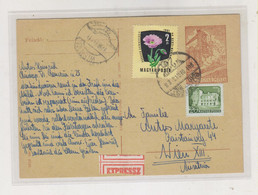 HUNGARY.1961 BUDAPEST Priority Postal Stationery To Austria - Cartas & Documentos