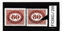 FOXG/28 ÖSTERREICH 1947 Michl 225  PORTO  PLATTENFEHLER " FARBFLECK  " ** P O S T F R I S C H  SIEHE ABBILDUNG - Errors & Oddities