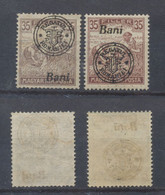 Romania Oradea Overprint 1919 On Hungary Harvesters Issue 35 Bani Stamp Error Shifted Overprint NG - Abarten Und Kuriositäten