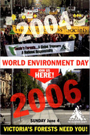 (2 M 45) AVANT Postcard - 2006 World Environment Day - The Wilderness Society - Eventi