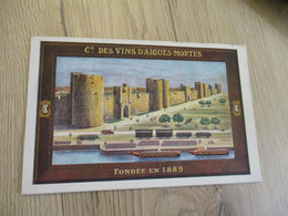 CPA 30 Gard Pub Publicité Cie Des Vins D'Aigues Mortes - Aigues-Mortes