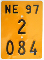 Velonummer Mofanummer Neuenburg NE 97 - Number Plates