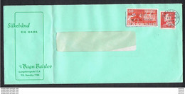 DENMARK: 1965 COMMERCIAL COVERT WITH: 30 Ore + 50 Ore (387 + 423) - LEFT BEND - Storia Postale