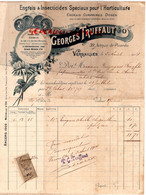 78- VERSAILLES- FACTURE GEORGES TRUFFAUT-ENGRAIS HORTICULTURE-A M. POUZERGUES PEPINIERISTE CAHORS- 1904 - Landwirtschaft
