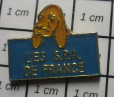 810f Pin's Pins / Beau Et Rare / ANIMAUX / CHIEN Jo Le COCKER LES SPA DE FRANCE - Animaux