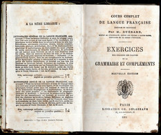 1881 -  Cours Complet De Langue Française Exercices Grammaire Et Compléments Librairie CH.Delagrave Paris - 1801-1900