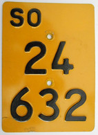 Velonummer Mofanummer Solothurn SO 24632 Ohne Vignette - Number Plates