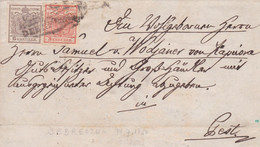 Austria - Y&T 3 3kr And 4 6kr On Cover From Debreczin (Hungary) - 14 July 1850 - Cartas
