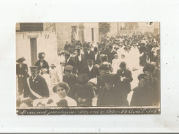 NOGENT SUR OISE (OISE) 11  CARTE PHOTO BOUQUET PROVINCIAL 28 AVRIL 1912 (BELLE ANIMATION) - Nogent Sur Oise