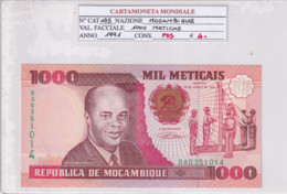 MOZAMBICO 1000 METICAIS 1991 P135 - Mozambique