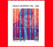 Nuovo - MNH - ITALIA - 2022 - 200 Anni Della Morte Di Paolo Ruffini, Matematico - B - 2021-...: Nieuw/plakker