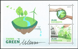 Martin Mörck. Denmark 2016. CEPT. "Think Green". Michel Bl.63 MNH. Signed.- - Blocks & Sheetlets