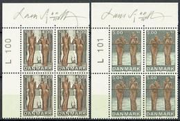 Lars Sjööblom. Denmark 2002. NORDEN: Art Of The 20th Century. Michel 1303-1304  Plate Blocks MNH. Signed. - Blocchi & Foglietti