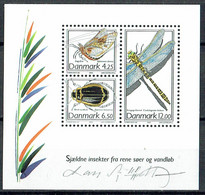 Lars Sjööblom. Denmark 2003. Rare Insects. Michel  Bl.21. MNH. Signed. - Hojas Bloque