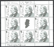 Lars Sjööblom. Denmark 2005. 200 Anniv.  Hans Christian Andersen. Michel 1396 KLB. MNH. Signed. - Blocks & Kleinbögen